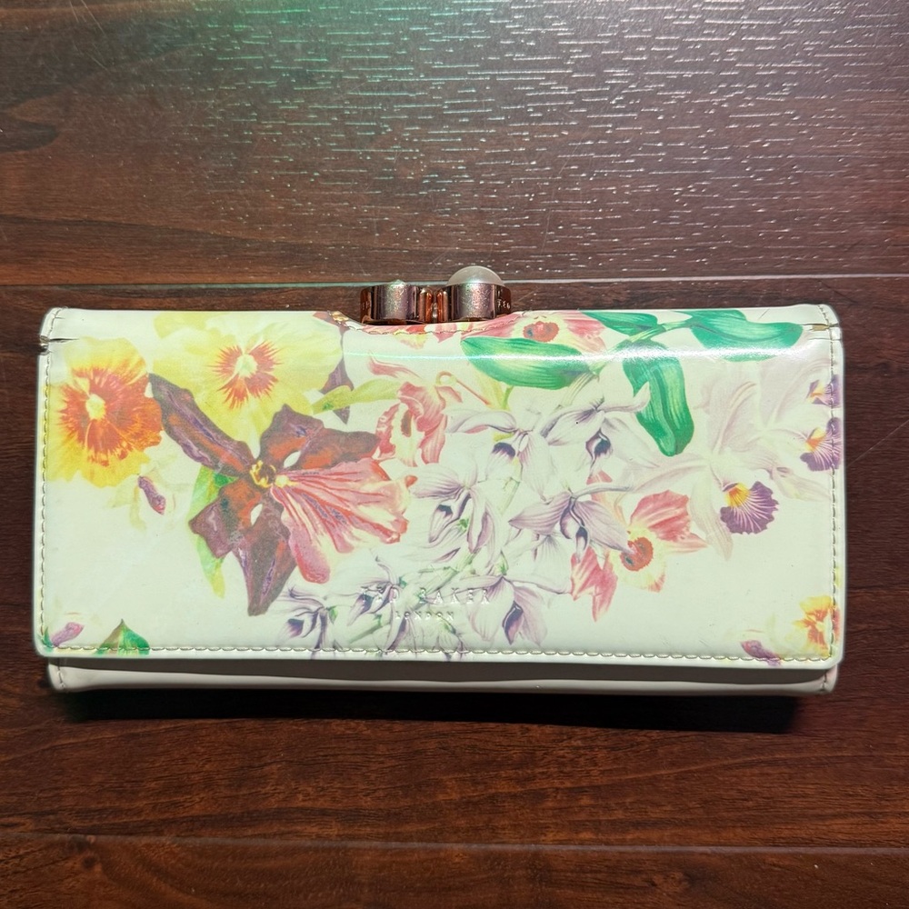 Ted Baker London Floral Cream Wallet